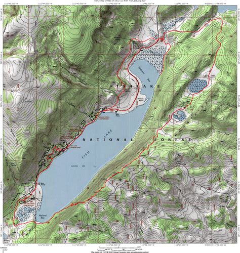 Fish Lake Utah Map - Draw A Topographic Map