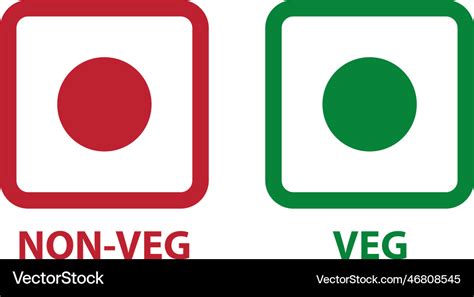 Veg and non emoji icon on white background Vector Image