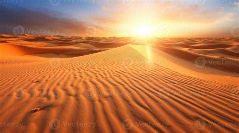 Desert dubai united arab emirates beautiful sky in the morning sunrise. Generative Ai 28371325 ...