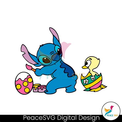 Cute Disney Stitch Easter Egg SVG » PeaceSVG