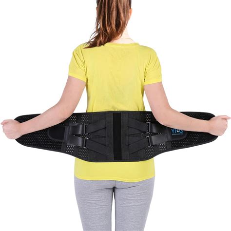 VBESTLIFE Adjustable Lumbar Support Belt Lower Back Brace Posture ...