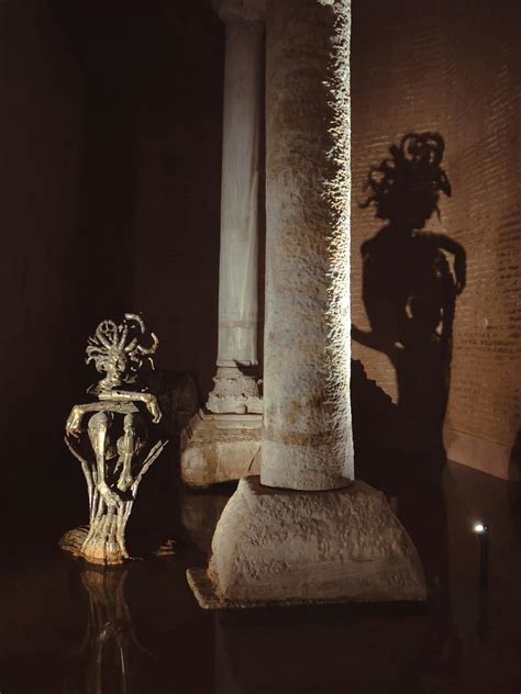 A Medusa Statue inside the Basilica Cistern · Free Stock Photo