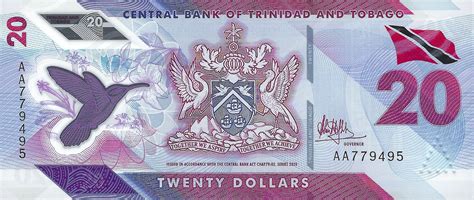 Trinidad and Tobago new 20-dollar note (B239a) confirmed – BanknoteNews