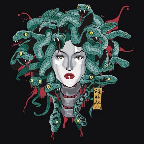 medusa by kikolow | Medusa art, Medusa greek mythology, Medusa