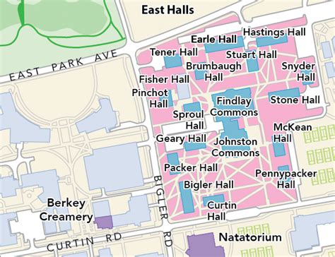 Penn State Parking Lot Map - Printable Map