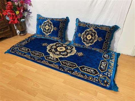 Set of 3 Pcs 1x Mattress + 2x cushions orient Afghan nomad pillow rug seat floor cushion 1001 ...