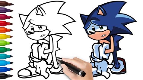 How To Draw Sonic Chaos Nightmare Friday Night Funkin Fnf Draw | Images ...