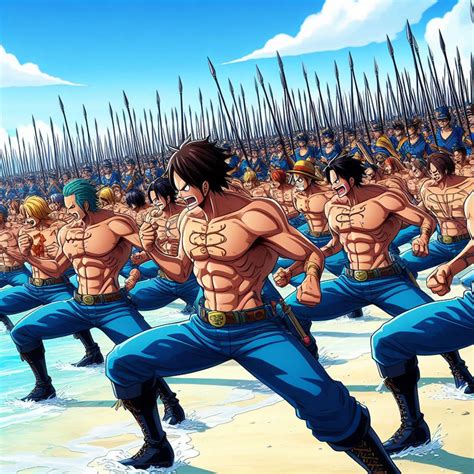 [ONE PIECE] Marine soldiers training on a beach by Wguayana on DeviantArt