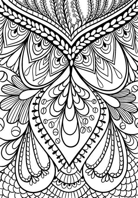 Easy Free Printable Adult Coloring Pages