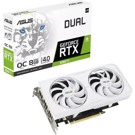 ASUS Dual NVIDIA GeForce RTX 3060 Ti White OC Edition Graphics Card ...