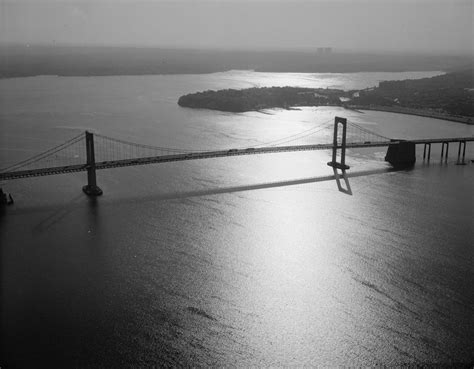 Throgs Neck Bridge from Above - NYC in 1968