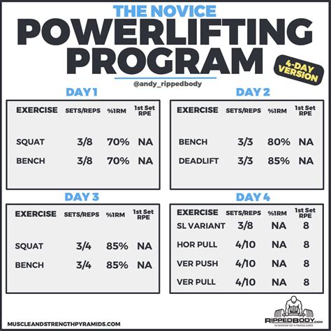 The Novice Powerlifting Program | RippedBody.com