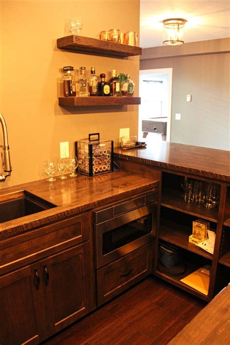 Rustic custom bar cabinets - Rustic - Home Bar - Philadelphia - by Fairfield Custom Kitchens LLC ...