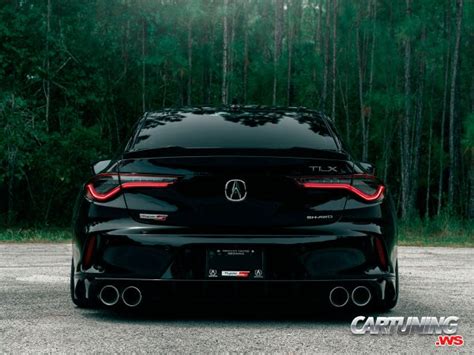 Slammed Acura TLX, rear