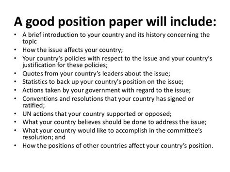 Position Paper Examples : Model Un Position Paper Sample - sharedoc ...