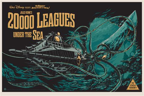 INSIDE THE ROCK POSTER FRAME BLOG: Disney's 20,000 LEAGUES UNDER THE SEA! Movie Poster by Ken Taylor