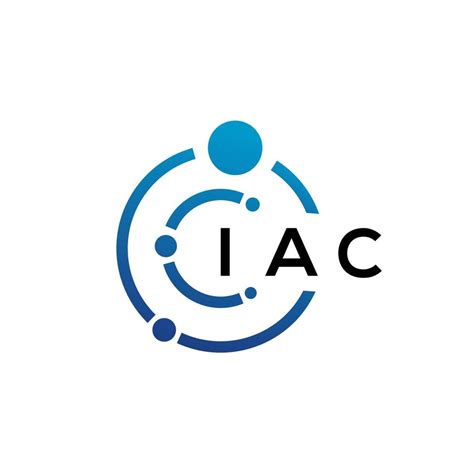 IAC letter technology logo design on white background. IAC creative ...