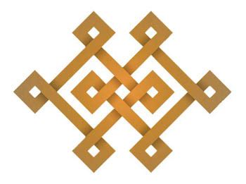 Buddhist and non buddhist symbols in Mongolia : endless knot (ulzii ...