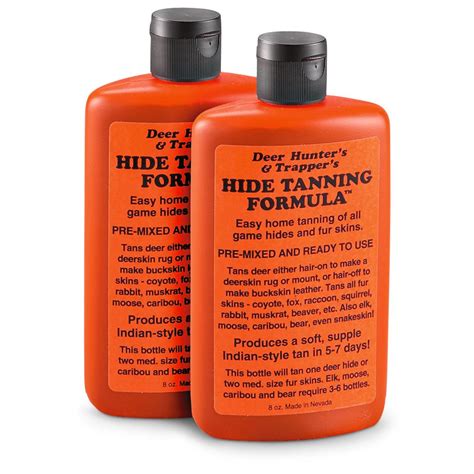 2-Pk. of Hide Tanning Formula - 210262, Taxidermy at Sportsman's Guide