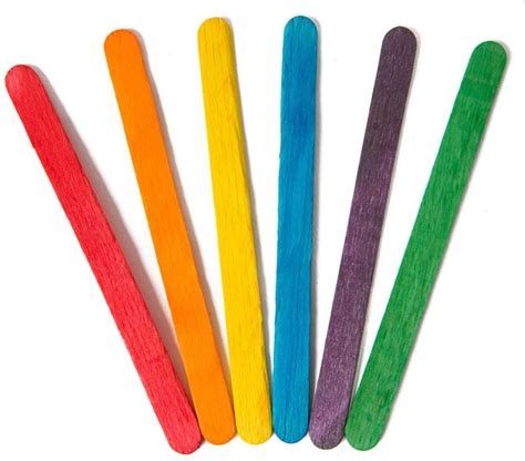 Craft Sticks (colored) box of 500 | Hygloss