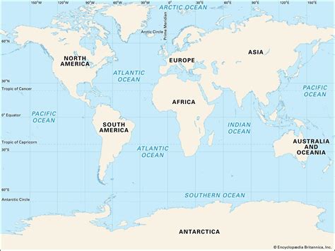 World Map Continents And Oceans Map Of Continents Gir - vrogue.co
