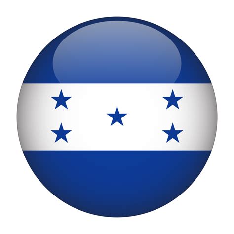 Honduras 3D Rounded Flag with Transparent Background 15272145 PNG