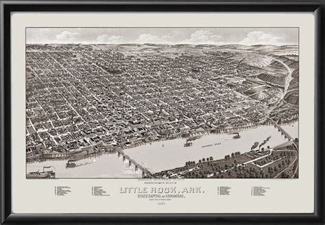 Little Rock AR 1871 | Vintage City Maps