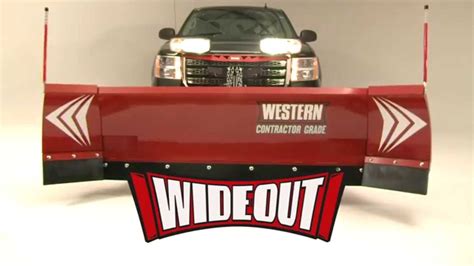 WESTERN® WIDE-OUT™ Adjustable Wing Snow Plow - YouTube