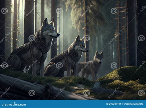 Wolves, Wolf Pack Attacks, on the Hunt Stock Photo - Image of animal ...