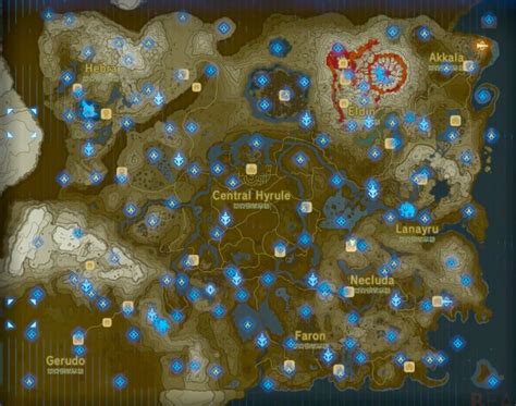 Breath of the Wild: Shrines Map - Orcz.com, The Video Games Wiki