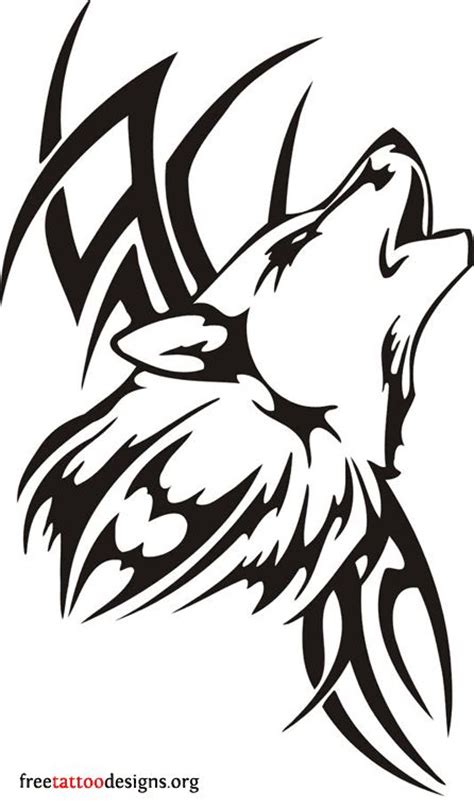 Tribal Wolf - ClipArt Best