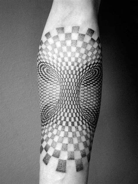 100 Optical Illusion Tattoos For Men - Eye Deceiving Designs