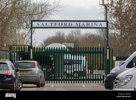 Saltford Marina gate Stock Photo - Alamy