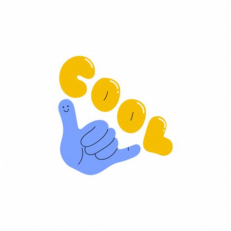 Cool, hand, emoji, face, character sticker - Download on Iconfinder