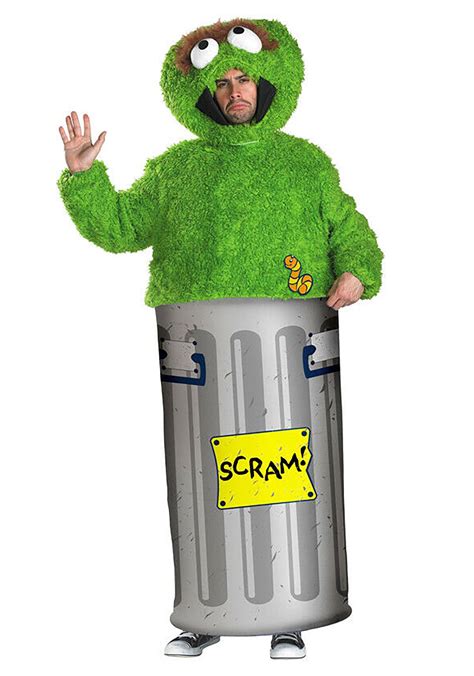 Oscar the Grouch Adult Costume - Screamers Costumes