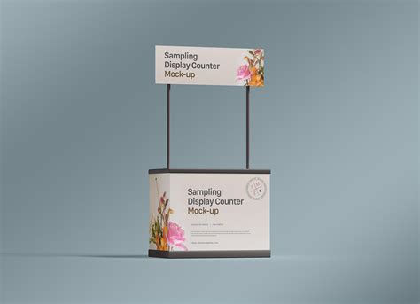 Free Sampling Display Counter Mockup PSD - Good Mockups