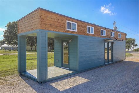 Slick tiny house converted from 40-foot shipping container - Curbed