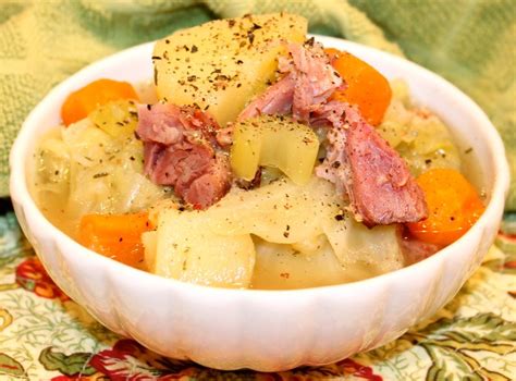 ~ Under Pressure: Ham, Cabbage and Potato Soup ~ - Kitchen Encounters