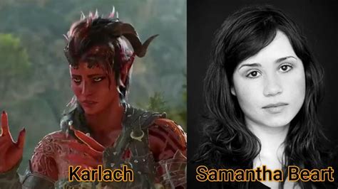 Character and Voice Actor - Baldur's Gate III - Karlach - Samantha Béart - YouTube