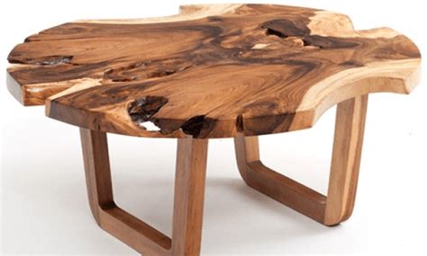 Rustic coffee table round with natural wood – EasyHomeTips.org