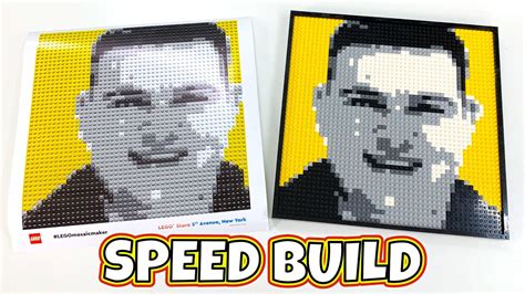 LEGO Personalized Mosaic Maker Speed Build - Set # 41079 - YouTube