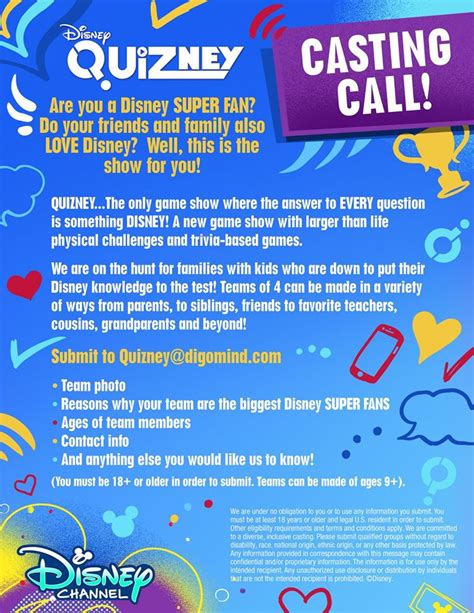 Auditions for New Disney Channel Show, Disney Quizney