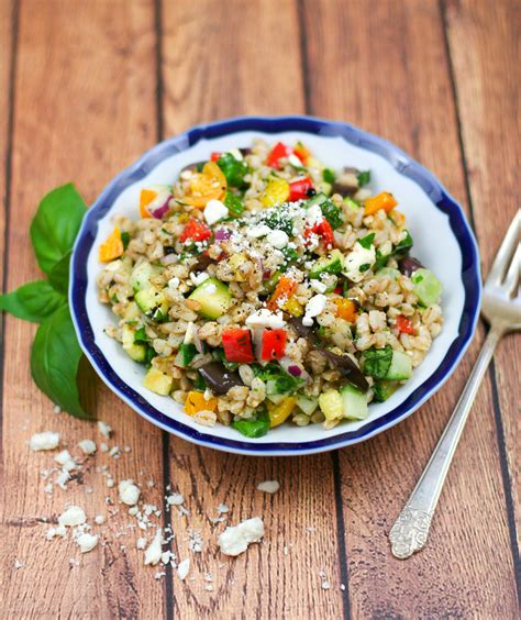 Farro Salad with Summer Vegetables - Erica Julson