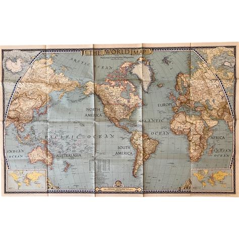 10 Vintage National Geographic Maps - Etsy