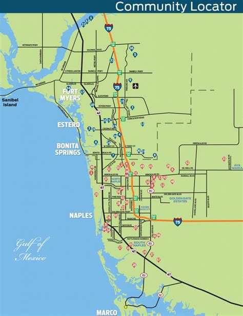 Map Of Bonita Springs And Naples Florida | Printable Maps