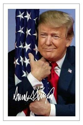 DONALD TRUMP Signed Autograph PHOTO Fan Signature Gift Print USA 45th ...