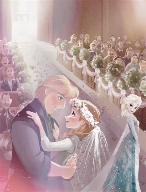 Kristoff and Anna Wedding - Frozen Fan Art (36292296) - Fanpop