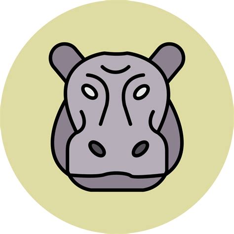 Hippopotamus Vector Icon 20319677 Vector Art at Vecteezy