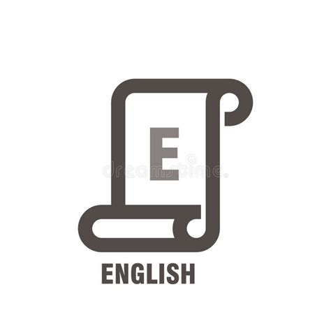 English Subject Vector Icon Isolated on Transparent Background, English ...