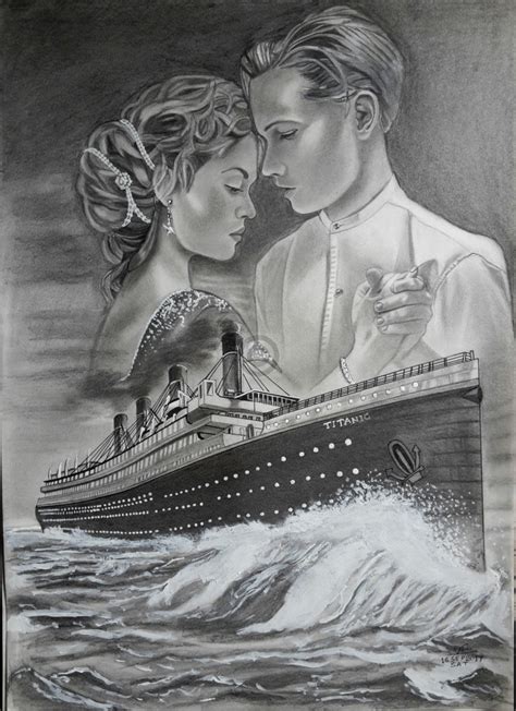 Titanic Ship Sketch at PaintingValley.com | Explore collection of Titanic Ship Sketch